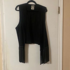 Vocal XL Fringe Vest NWOT